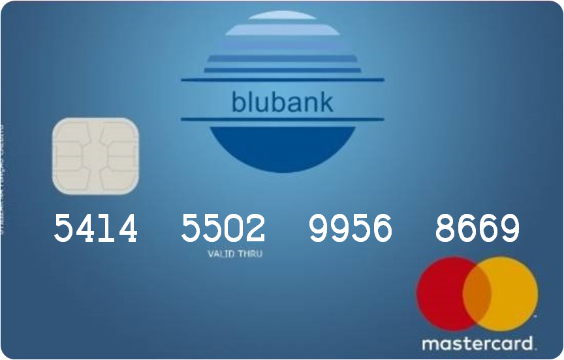 Cartão Pré-pago BluBank para negativado